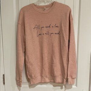 Oat Collective Pink Graphic Sweatshirt EUC medium